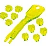 Lintex Lindy RJ45 prievadų užraktai. Geltoni. Su raktu(-ais). 10 vnt.