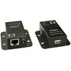 USB Prailginimo Laidas - LINDY USB 2.0 Cat.6 Prailginimo Laidas, Maitinamas per Cat.5e/6 Kabelį, 50 m, Juodas