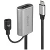 Lindy 5 m USB 3.2 Gen 1 C/A aktyvusis prailgintuvas, 5 m, USB C, USB A, USB 3.2 Gen 1 (3.1 Gen 1), sidabrinis