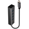 Lindy USB 3.2 C tipo šakotuvas, 4 prievadų
