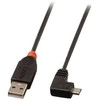 Lindy 1 m USB 2.0 kabelis – Type A į Micro-B kabelis, 90 laipsnių kampu, 1 m, USB A, Micro-USB B, USB 2.0, vyriškas/vyriškas, juodas