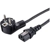 LinkIT Maitinimo laidas CEE 7/7 - C13 juodas 3 m kampuotas Schuko - C13