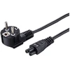 LinkIT Maitinimo laidas CEE 7/7 - C5, juodas, 3 m, PVC, kampuotas CEE 7/7,
