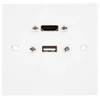 LinkIT Sieninis lizdas 1x HDMI, 1x USB 86x86 mm kanalas ir