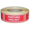 Lipnios etiketės: Įdėta sąskaita faktūra 24x64,6 mm 500 vnt./ritinėlyje - (500 vnt.)