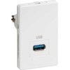 Schneider Electric LAURITZ KNUDSEN FUGA® pasyvus USB 3.0 lizdas 1½ modulio, T3Spalva: balta
