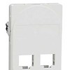 Schneider Electric LK One Actassi/Keystone dvigubas RJ45 lizdas 1,5 m baltas