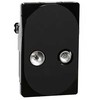 LK® Vieno antenos lizdo kilpinė dėžutė, TV/R, 1½ modulio, juoda