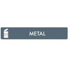 Bica® Piktograma „Carbi“, metalinė, 3 x 16 cm, pilka
