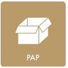 Bica® Piktograma Carbi, Pap, 12 x 12 cm, ruda