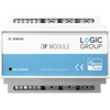 LOGIC GROUP Z-Wave pagrindu sukurtas modulis su 6 reliniais išėjimais ir 6 impulsiniais įėjimais, skirtas montuoti ant standartinio M36 DIN bėgelio (EN50022).