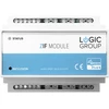 LOGIC GROUP Z-Wave pagrindu sukurtas modulis su 6 reliniais išėjimais ir 6 impulsiniais įėjimais, skirtas montuoti ant standartinio M36 DIN bėgelio (EN50022).