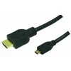 LogiLink CH0030 kabelis HDMI į microHDMI HDMI kištukas iki microHDMI kištukas 1 m juodas