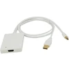 LogiLink Mini DisplayPort + USB audio į HDMI adapteris, 0,6 m, mini DisplayPort, HDMI, balta, vyriškas/moteriškas, 0,09 g
