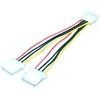 LogiLink Power Cable, internal, 5,25" M - 2x5,25" F, 0,20M
