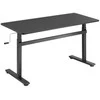 LogiLink Manually adjustable sit-stand desk EO0027 | 70-117 cm | Maximum load weight 40 kg | Juodas