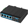 Šakotuvas „LogiLink“ komutatorius su 4 prievadų gigabito eterneto ryšiu, 1000 Mbps, 1 SFP + 1 prievadu