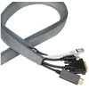 LOGILINK KAB0071 Kabelio mova su užtrauktuku Poliesteris Ø 30 mm pilkas 1m
