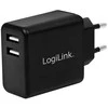 LogiLink PA0210, Indoor, AC, 5 V, 2.4 A, Juodas