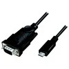 LOGILINK AU0051A USB2.0 Type-C kabelis USB-C/M į DB9/M serijos 1,2 m Win11