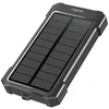 LogiLink Saulės energijos power bank 10 000 mAh, 20 W, 2x USB-A, 1x USB-C, LED lemputė, juoda/oranžinė