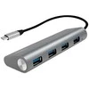 LogiLink UA0309, USB 3.2 Gen 1 (3.1 Gen 1) Type-C, USB 3.2 Gen 1 (3.1 Gen 1) Type-A, 5000 Mb/s, Pilka, „Android“
