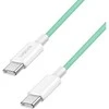 „LogiLink USB-C“ 1,5 m ilgio nailono pynimo žalia