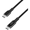 LogiLink USB-C 240W 1.0m braided juoda