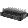 LOL LogiLink USB Table Charger, 10 Port, 4x USB-A & 6x USB-C, 120W, PD, QC3.0, juodas