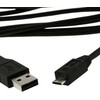 Logilink USB micro-B 180, 1.8m Micro-USB B, USB A, 1.8 m, Juodas