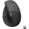 Logitech vertikali ergonominė pelė verslui, dešiniarankiams, vertikalus dizainas, optinė, radijo dažnių belaidė + „Bluetooth“, 4000 DPI, grafito spalvos