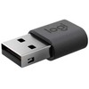Adapteris USB Logitech 956-000169 USB-A - USB-C Pilka (956-000169)