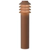 Louis Poulsen Bysted Garden Long LED stulpelis 2700 K, Corten inkaras, be adapterio