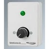 LS CONTROL reguliatorius ES15 / SpeedControl 35 WE, baltas, 3,5 A, rankinis su jungikliu ir darbiniu apšvietimu apačioje. 230 V AC / 50 Hz, IP32. Matmenys 102 x 74 x 70 mm.