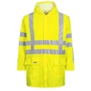 Lyngse Rainwear Lyngsøe lietaus striukė M – Geltona su atšvaitu, nuo vėjo ir vandens nepralaidi, pritvirtintas gobtuvas su virvele, LR55