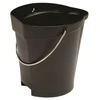 Maisto kibiras, Vikan, 31,8 x 32,5 cm, 12 l, juodas, PP/nerūdijantis plienas, su pylimo snapeliu