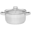 Maku „Kitchen Life Basic“ puodas su stikliniu dangčiu, nerūdijančio plieno, 6,5 l, 24 cm