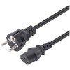 Kabelis zasilający Manhattan kabelis zasilające Juodas 5 m CEE7/7 IEC C13