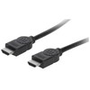 MANHATTAN didelės spartos HDMI kabelis su eternetu HEC, ARC, 3D, HDMI kištukas į kištuką, ekranuotas, Juodas, 7,5 m., 353274