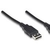 StarTech USB kabelis Manhattan USB-A - USB-A 1,8 m Juodas (306089)