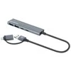 Manhattan 181075 šakotuvai ir šakotuvai USB 3.2 Gen 1 (3.1 Gen 1) Type-A + Type-C 5000 Mbit/s pilka
