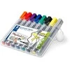 Staedtler Lumocolor Flipchart žymeklis 356/356B, dėklas 8 vnt., daugkartinio pildymo, saugus sausai, plaunamas, užblokuotas galiukas, - 1 vnt. (356 SWP8)