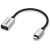 Marmitek „Connect“ USB C į USB-A – USB-C į USB-A adapteris, juodas, sidabrinis, 0,15 m, 1 vnt.