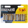 „Maxell“ vienkartinės šarminės AAA baterijos, 10 vnt. pakuotė