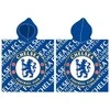Rankšluostis MCU Poncho vaikams 60x120 Chelsea 1718 Londyn Herb Football Club mėlyna ręcznik su kapturem