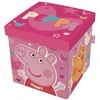 Peppa Pig žaislų konteineris / pufas - 30x30x30 cm