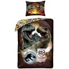 MCU Patalynė bawełniana 140x200 Dinozaury Jurassic World ruda poszewka 70x90 Kids 12 Halantex