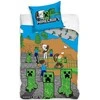 MCU Minecraft Creeper Enderman Gamer Sengetøj - 100 procent bomuld