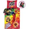 MCU Miraculous Ladybug ''Lucky Charm'' Sengetøj inkl. rygsæk, 100 bomuld
