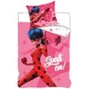 Patalynės komplektas MCU Miraculous Ladybug 'Spots on' Sengetøj - 100 Procent Bomuld